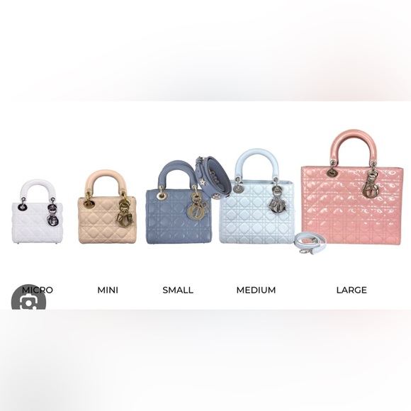 Christian Dior Medium Denim Cannage Lady Dior Bag with Acrylic Handles - Picture 14 of 14